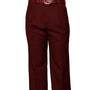 Dubhe Collection: Burgundy Pleated Wool Pants