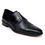 Belvedere Alexander Black Italian Leather Cap Toe Dress Shoe