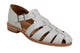 Milk White Deerskin Leather Strap Sandal by Belvedere
