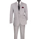 Men's Black Seersucker Stripe Modern Fit 2-Piece Suit with Adjustable Waistband