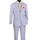 Men's Navy Seersucker Stripe Modern Fit 2-Piece Suit with Adjustable Waistband