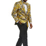 Stylefyre Collection: Men's Single-Breasted Blazer In Gold