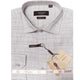Sedna Collection: High-Quality Grey Self-Textured Modern Fit Men's Dress Shirt