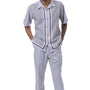 Titan Collection: Men's Symmetrical Argyle Walking Suit Set In Grey