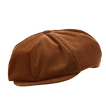 Cordavian Collection: Men’s Khaki Corduroy Newsboy Cap - FINAL SALE