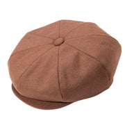Men's Classic 8-Panel Newsboy Cap - Camel