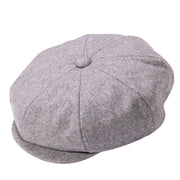 Men's Classic 8-Panel Newsboy Cap - Grey