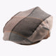 Elegant Checkered Ivy Cap in Brown - Classic Style