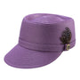Eleganza Collection: Men's Braided Solid Color Legionnaire Hat in Lavender