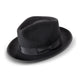 Stylesto Collection Wool Felt Fedora: 50's Vintage Vibe in Black
