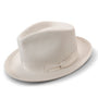 Stylesto Collection Wool Felt Fedora: 50's Vintage Vibe in White
