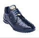 Belvedere Vasco Genuine Hornback Caiman & Italian Calf Sneakers in Night Blue
