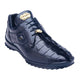 Belvedere Vasco Genuine Hornback Caiman & Italian Calf Sneakers in Night Blue