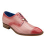 Genuine Eel Leather Lining Men's Shoes in Antique Pink