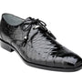 Belvedere Lago Black Genuine American Alligator Shoes