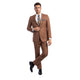 Caramel 2-Piece Slim Fit Suit with Notch Lapel