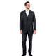 Black Pinstripe Three-Piece Suit – Classic Fit by Demantie