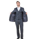 Grey Pinstripe Three-Piece Suit – Classic Fit by Demantie