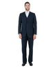 Navy Pinstripe Three-Piece Suit