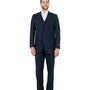 Valiant Vintage Navy Pinstripe Three-Piece Suit – Classic Fit