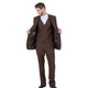 Brown Pinstripe 3-Piece Suit