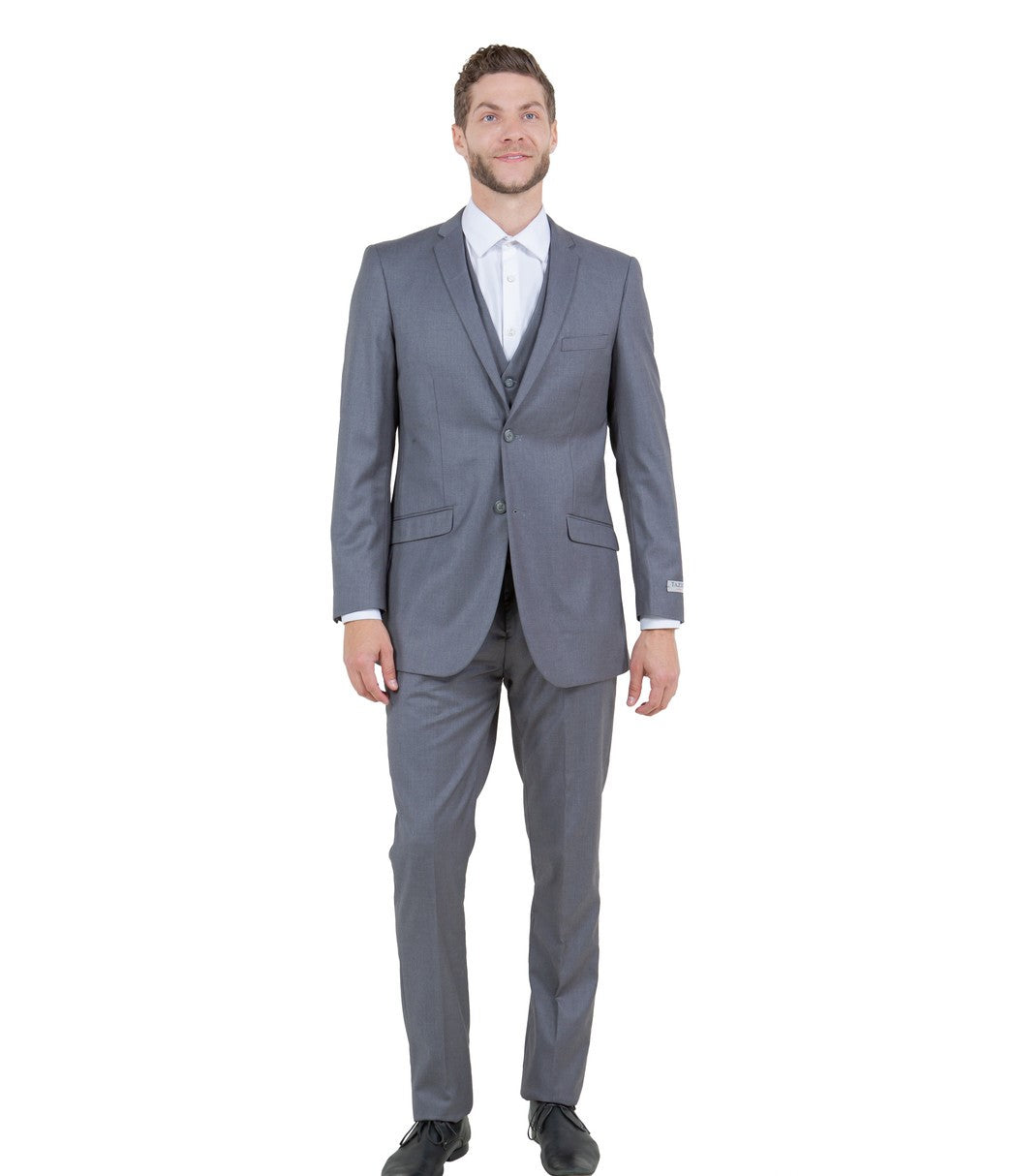Grey 3-Piece Slim Fit Suit | M154S | Suits & More