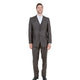 Textured 3-Piece Modern Fit Suit with Notch Lapel - Brown by Tazzio