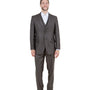 Argonaut Collection: Brown Textured Solid Three-Piece Suit – Modern Fit
