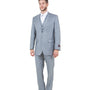 Argonaut Collection: Light Grey Textured Solid Three-Piece Suit – Modern Fit