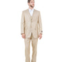 Argonaut Collection: Light Beige Textured Solid Three-Piece Suit – Modern Fit