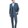 Zodiac Signature Collection: Three-Piece Suit in Solid Blue