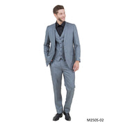 Grey 3-Piece Slim Fit Suit - M250S