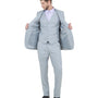 Zodiac Signature Collection: Three-Piece Suit in Solid Light Grey