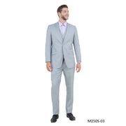 Light Grey 3-Piece Slim Fit Suit - M250S