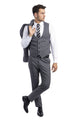 Grey Glen Check Three-Piece Suit