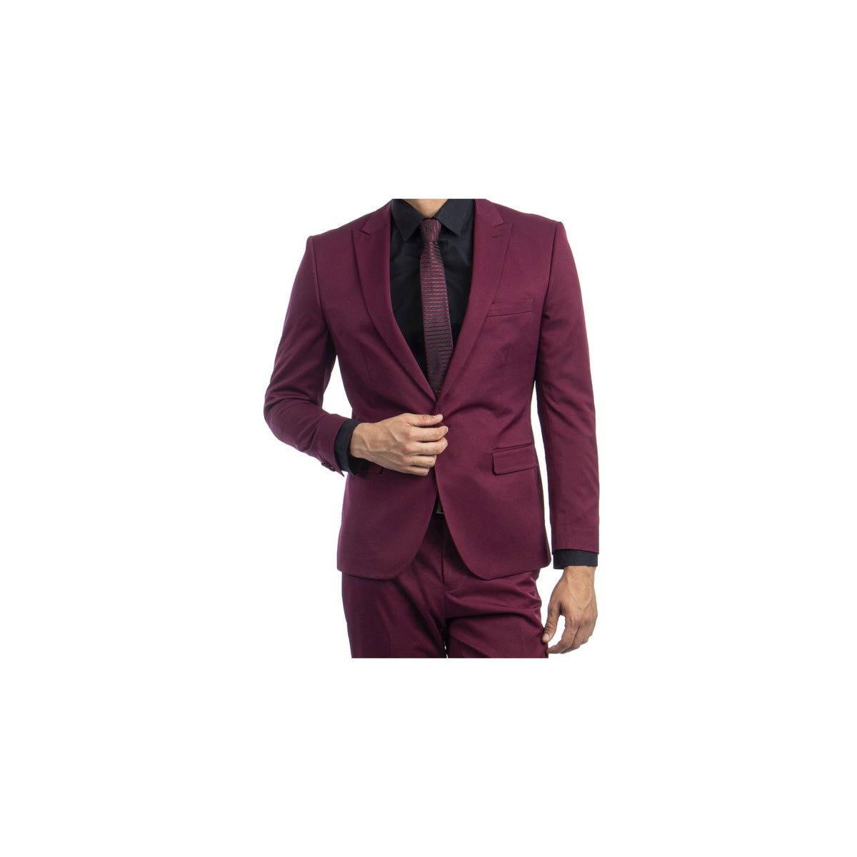 Burgundy suit - M284SK