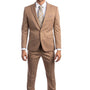 Metropolis Modern Collection: Dark Taupe Two-Piece Suit – Skinny Fit