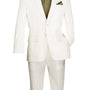 Albero Collection: White Linen Cotton Modern Fit 2-Piece Suit