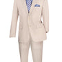 Medievalor Collection: Tan 2 Piece Seersucker Single Breasted Modern Fit Suit