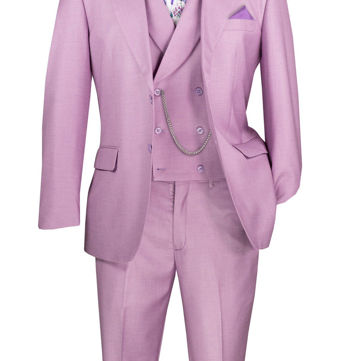 Psd Tie Coat Classique Collection: Modern Fit Lavender Three