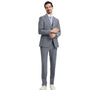 Kepler Collection: Stacy Adams Medium Grey Solid 3-Piece Suit