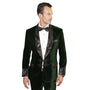 Markarian Collection: Hunter 2-Piece Tailored Fit Velvet Tuxedo with Flat Front Pants