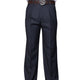 Saiph Collection: Navy Pleated Pants - Big Sizes Available