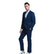 2-Piece Skinny Fit Solid Suit For Men In Navy by Tazzio