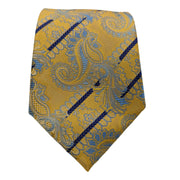 Men's Paisley Pattern Necktie - Gold