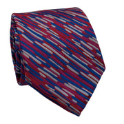Men's Abstract Linear Pattern Necktie - Pink