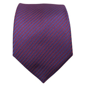 Men's Linear Pattern Necktie - Purple/Red