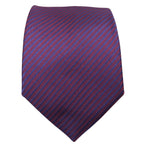 Linear Luxe Collection: Purple/Red Stitching Linear Tie