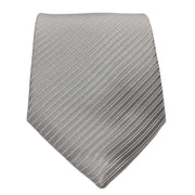 Men's Linear Pattern Necktie - Silver