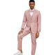 Pinstripe 3-Piece Hybrid Fit Suit with Reversible Vest - Pink by Stacy Adams